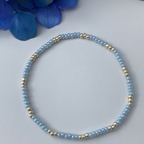 Hand Crafted Jewelry - Stretch Beaded Anklet Large